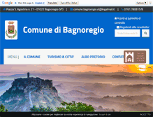 Tablet Screenshot of comune.bagnoregio.vt.it